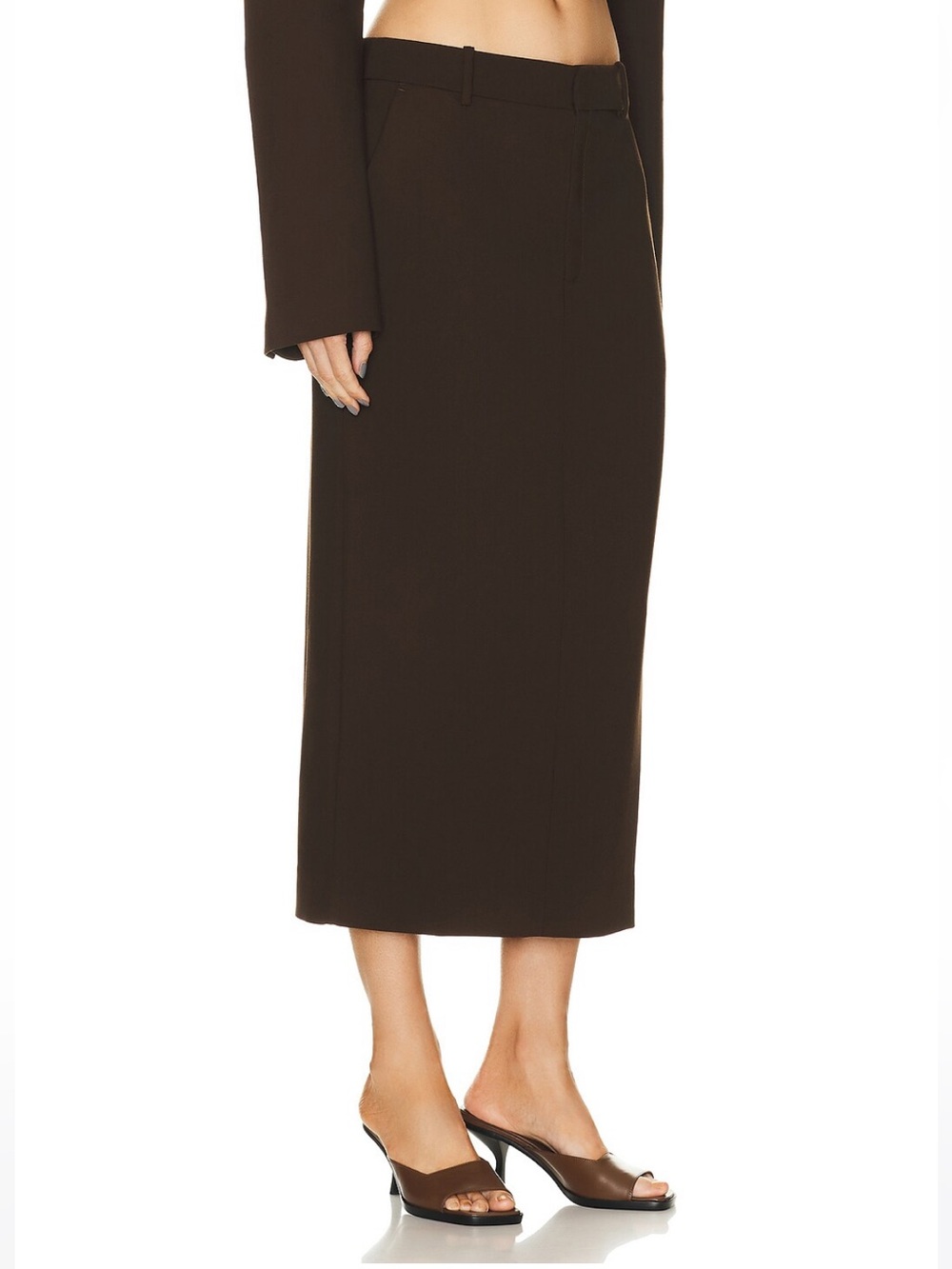 GRLFRND Trouser Midi Skirt